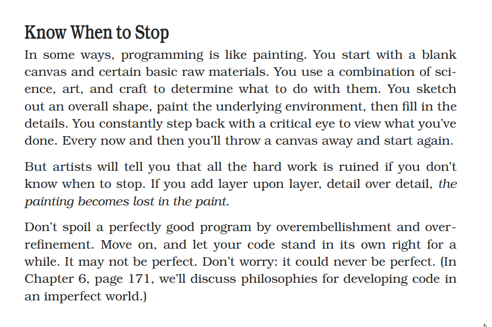 The Pragmatic Programmer quote